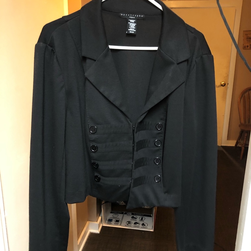 Apostrophe Women’s Cropped Military Fitted Blazer